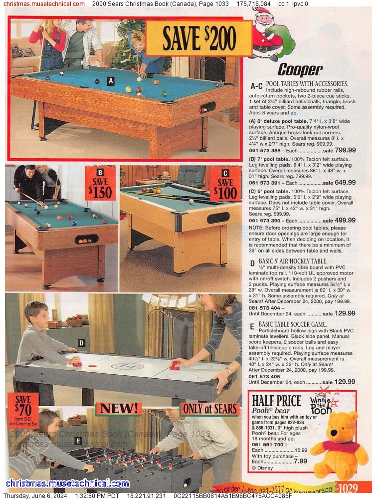 2000 Sears Christmas Book (Canada), Page 1033