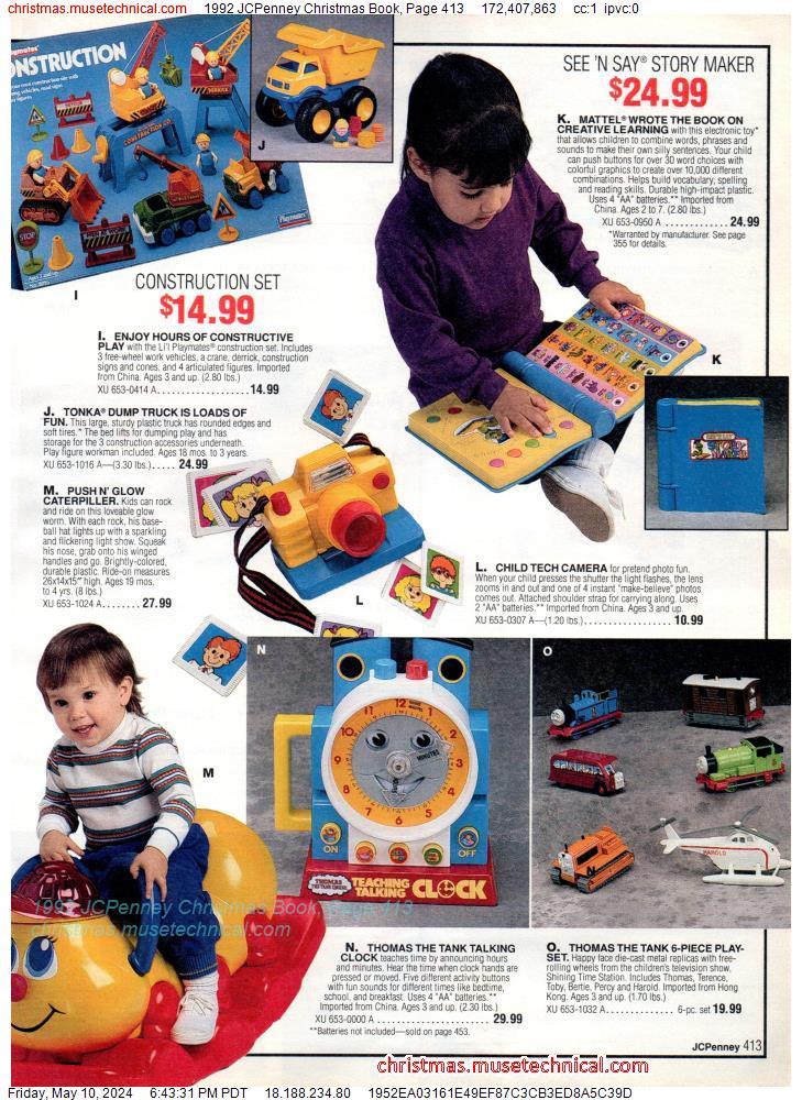 1992 JCPenney Christmas Book, Page 413