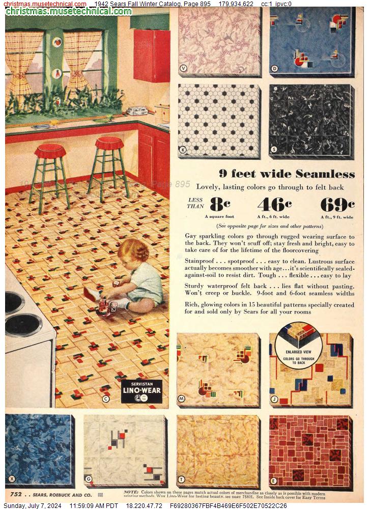 1942 Sears Fall Winter Catalog, Page 895