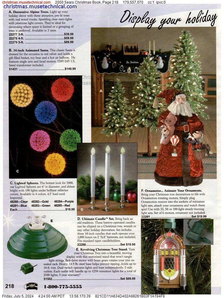 2000 Sears Christmas Book, Page 218
