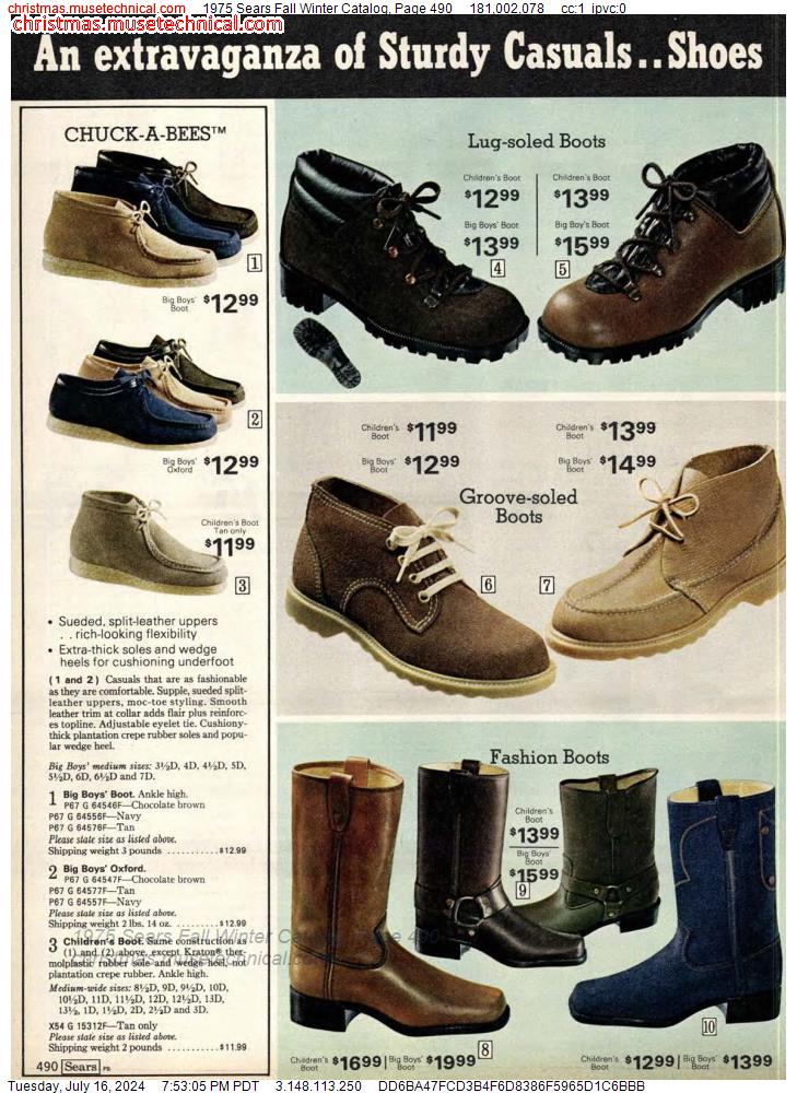 1975 Sears Fall Winter Catalog, Page 490