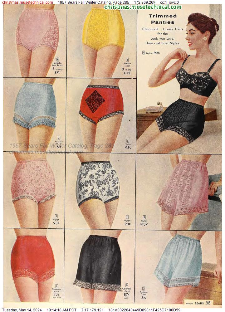 1957 Sears Fall Winter Catalog, Page 285