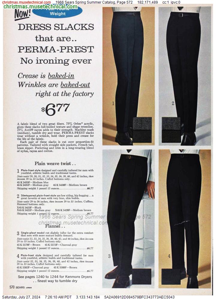 1966 Sears Spring Summer Catalog, Page 572