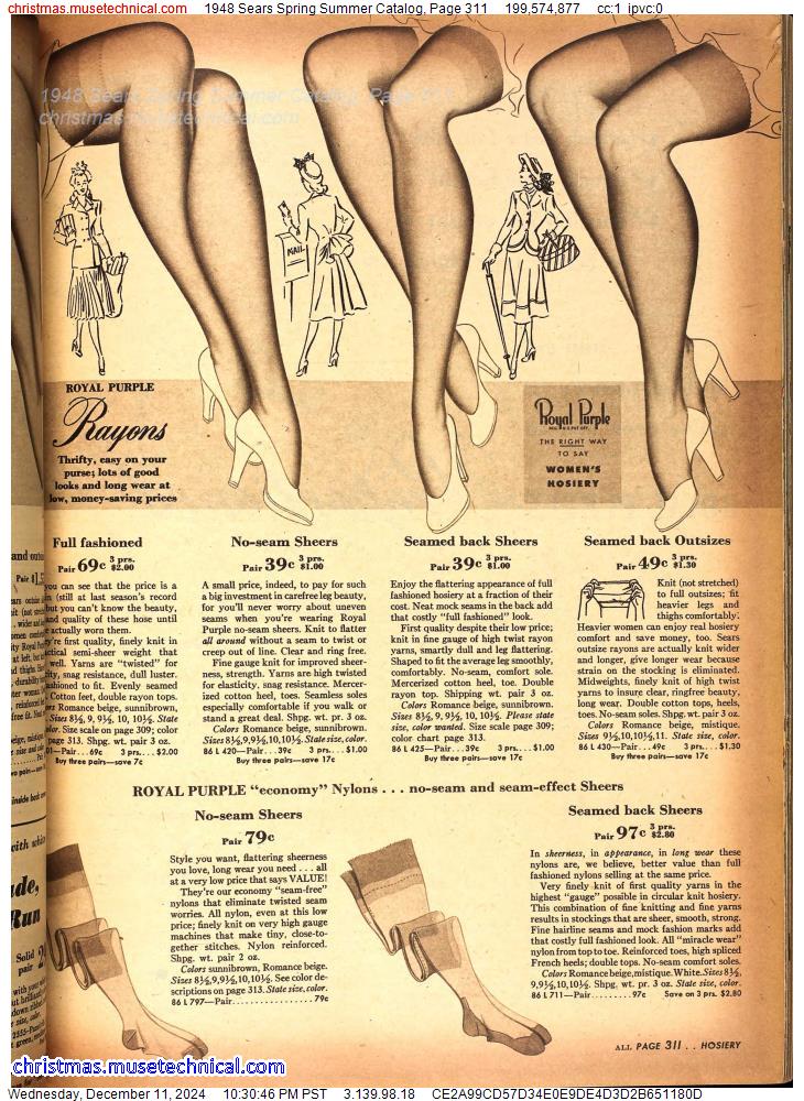 1948 Sears Spring Summer Catalog, Page 311