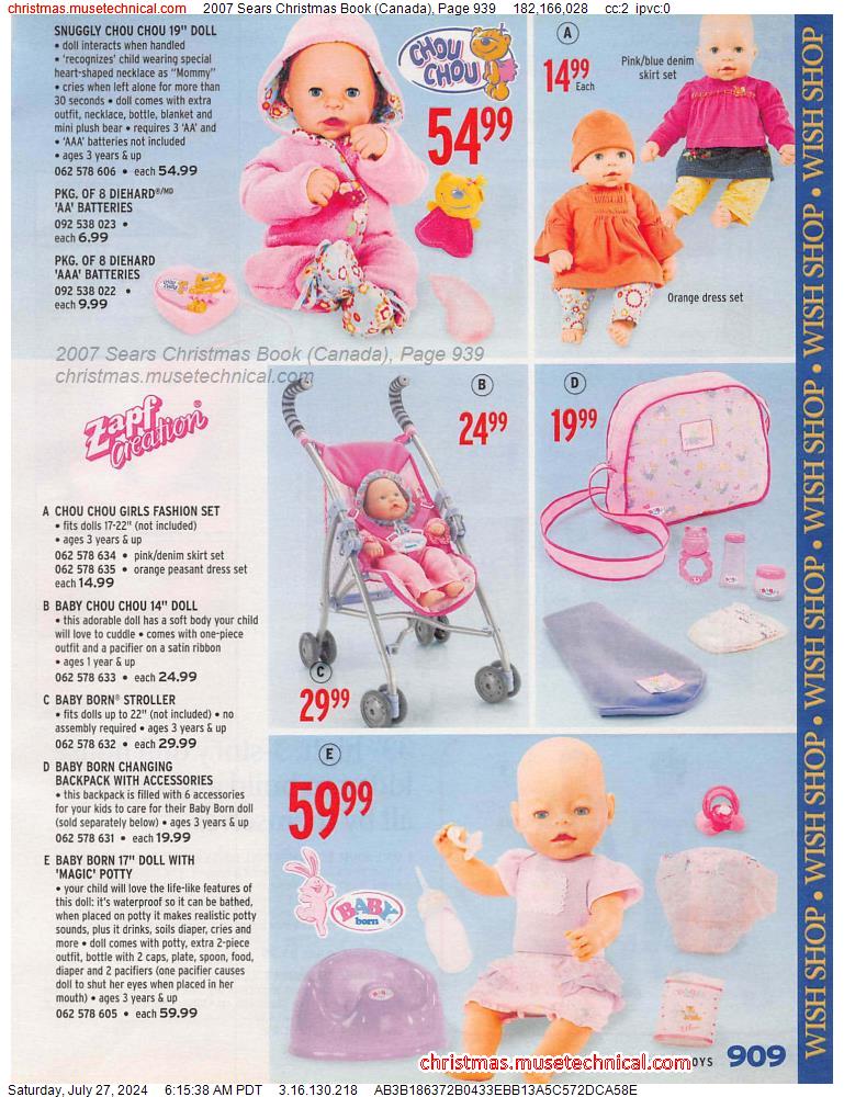 2007 Sears Christmas Book (Canada), Page 939