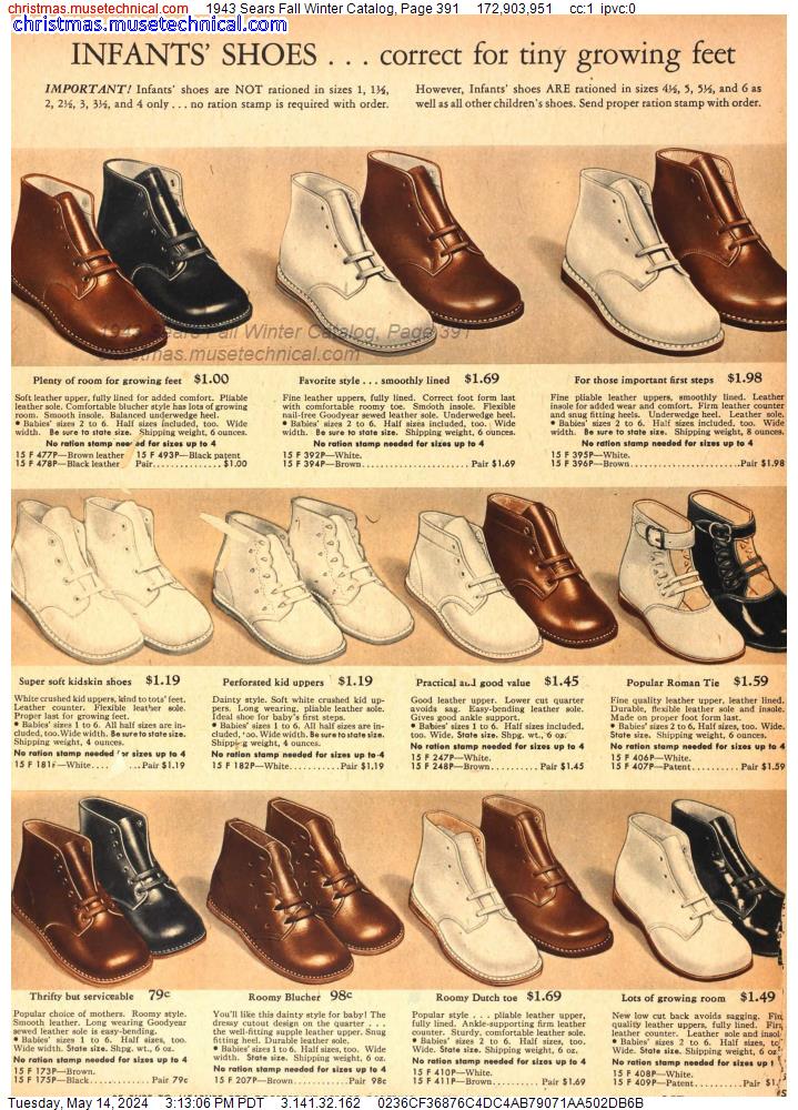 1943 Sears Fall Winter Catalog, Page 391