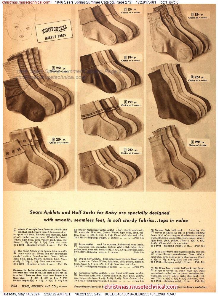 1946 Sears Spring Summer Catalog, Page 273