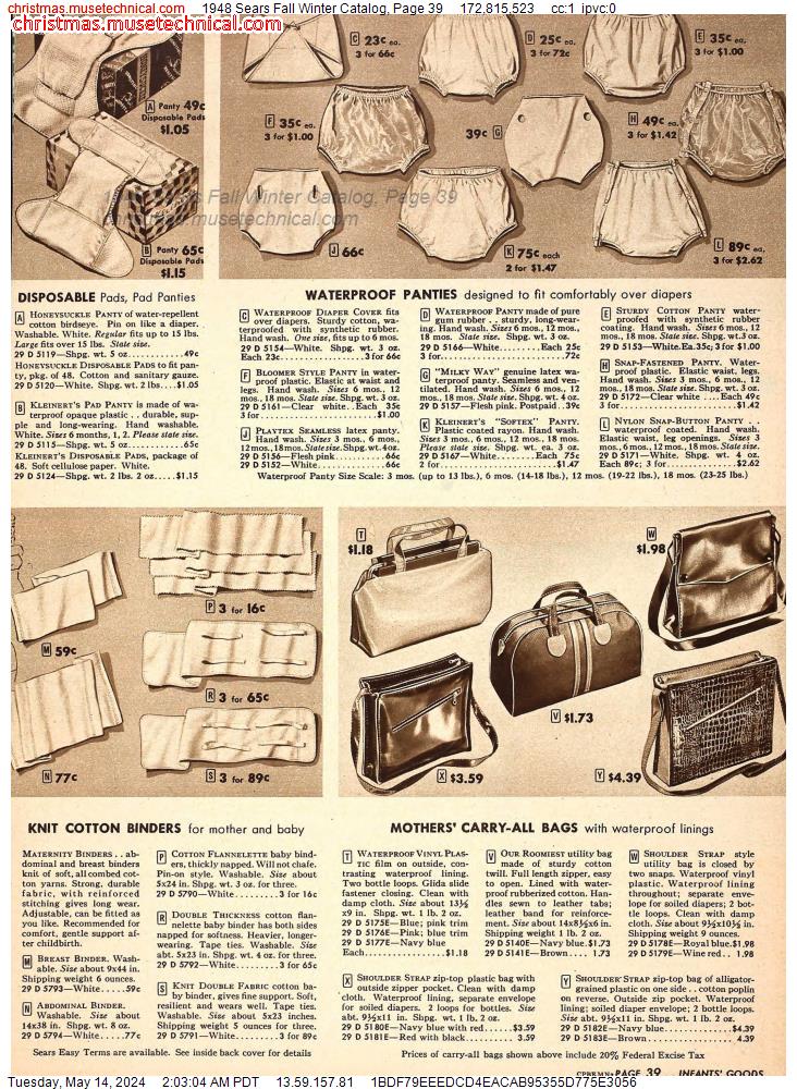 1948 Sears Fall Winter Catalog, Page 39