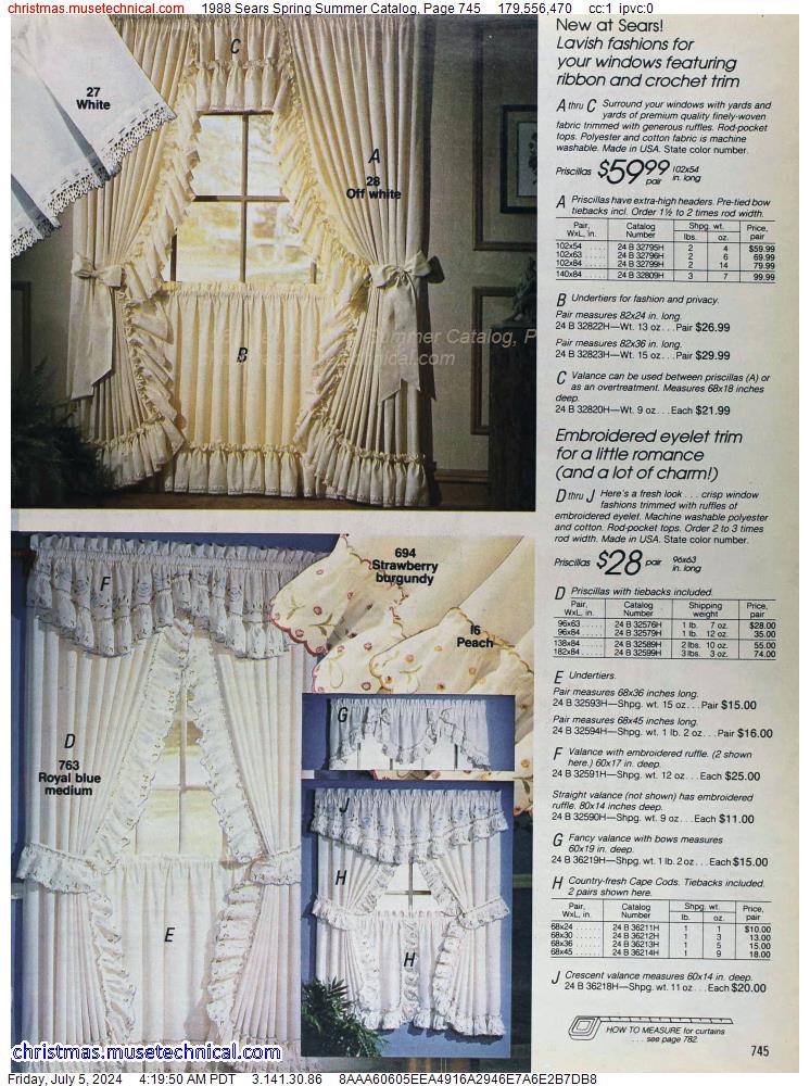 1988 Sears Spring Summer Catalog, Page 745