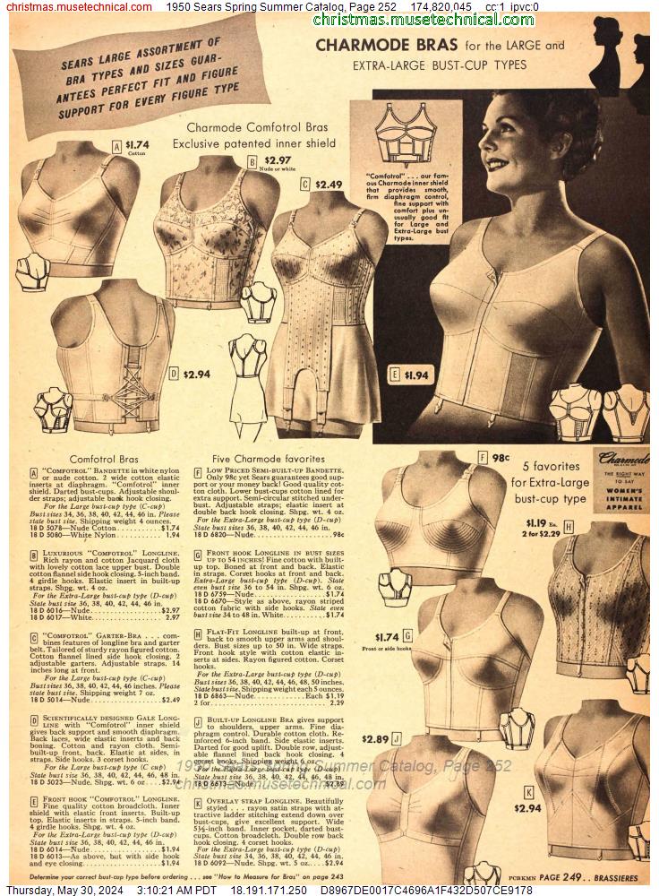 1950 Sears Spring Summer Catalog, Page 252