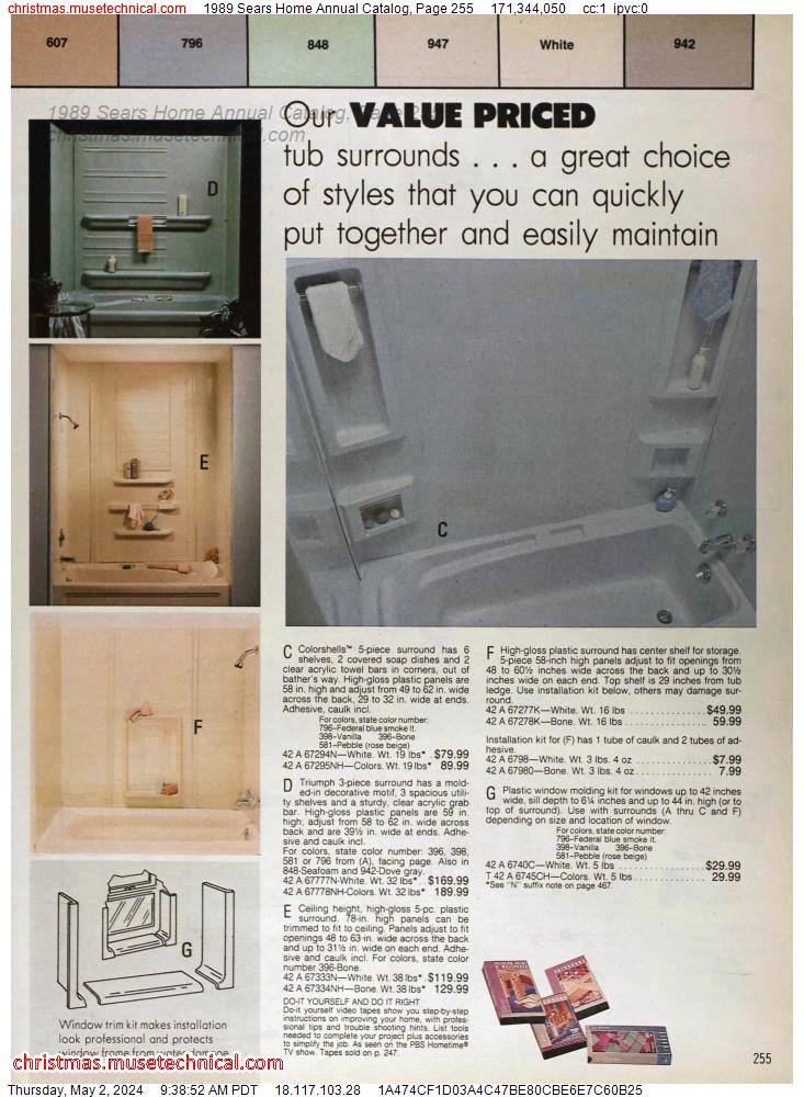1989 Sears Home Annual Catalog, Page 255