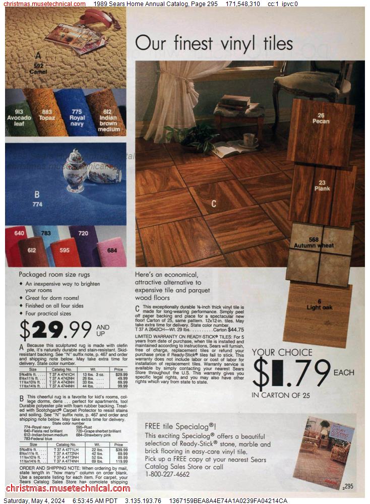 1989 Sears Home Annual Catalog, Page 295