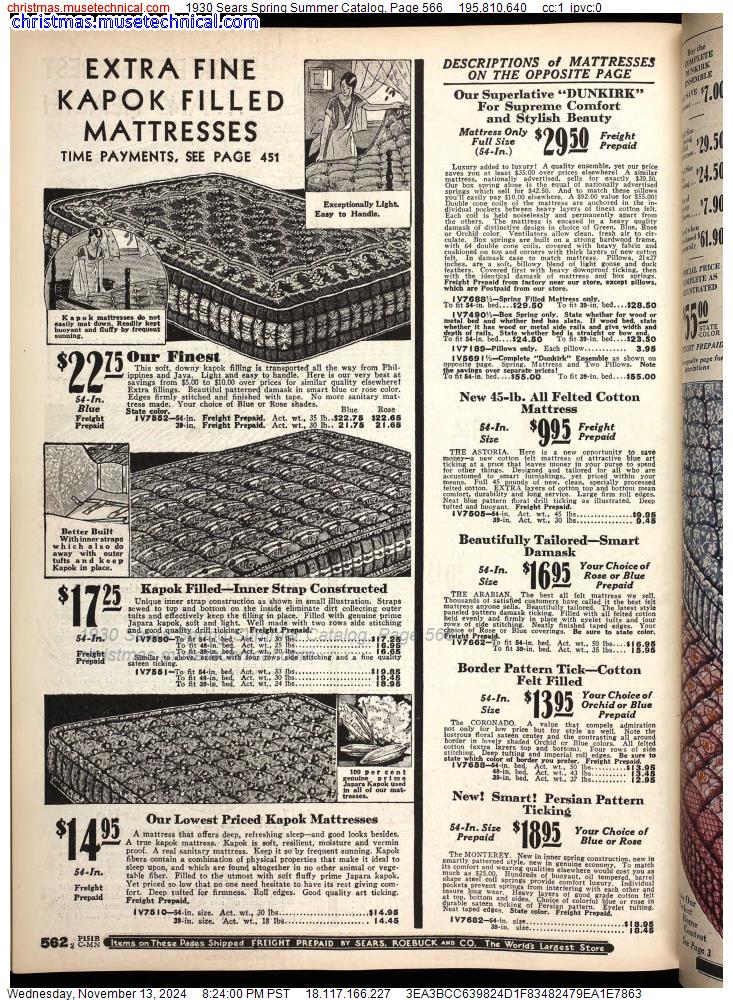 1930 Sears Spring Summer Catalog, Page 566