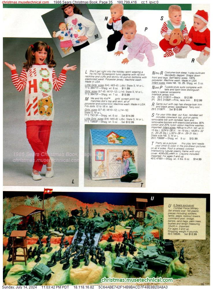 1986 Sears Christmas Book, Page 35