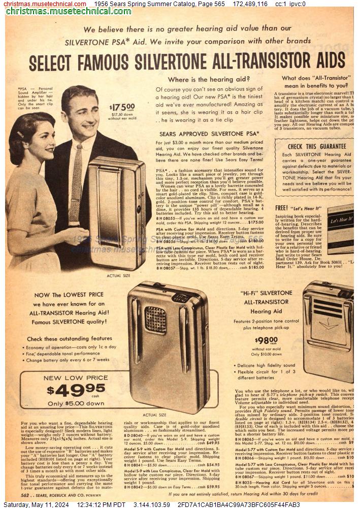 1956 Sears Spring Summer Catalog, Page 565