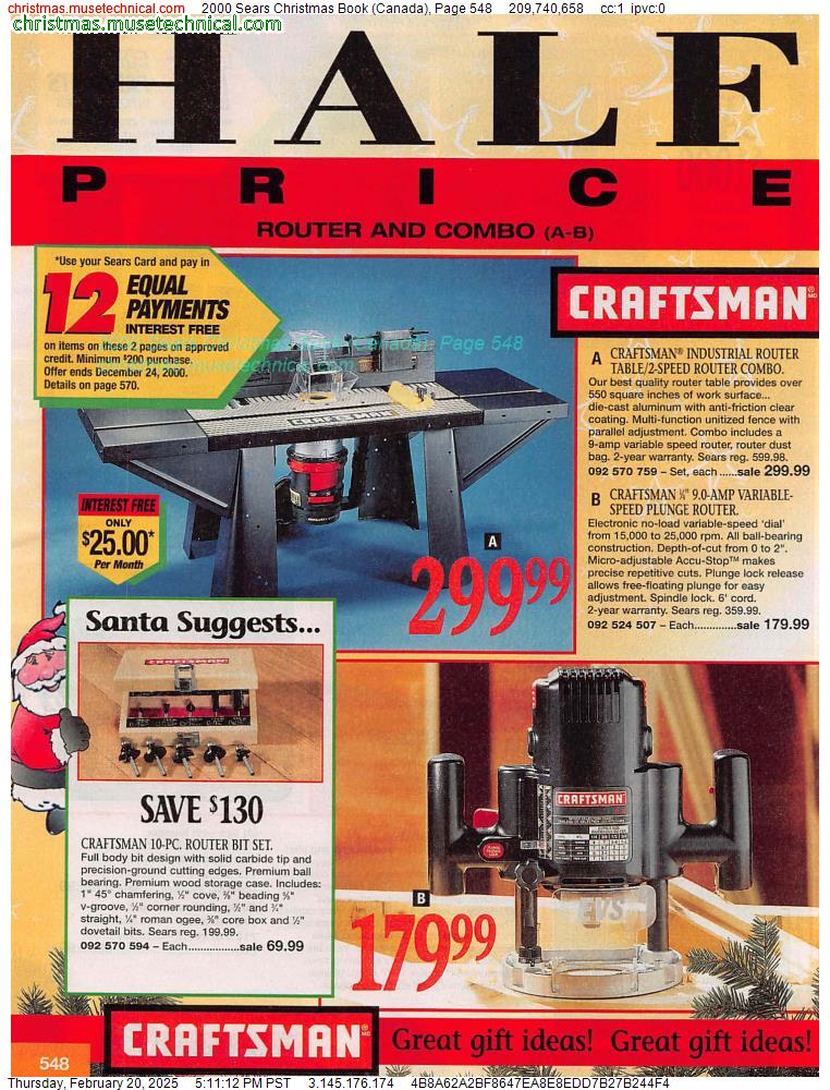 2000 Sears Christmas Book (Canada), Page 548