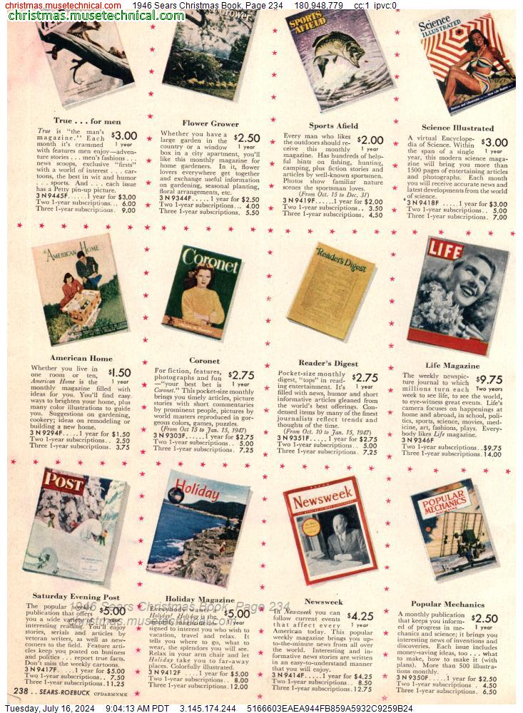 1946 Sears Christmas Book, Page 234