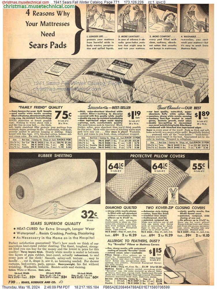 1941 Sears Fall Winter Catalog, Page 771