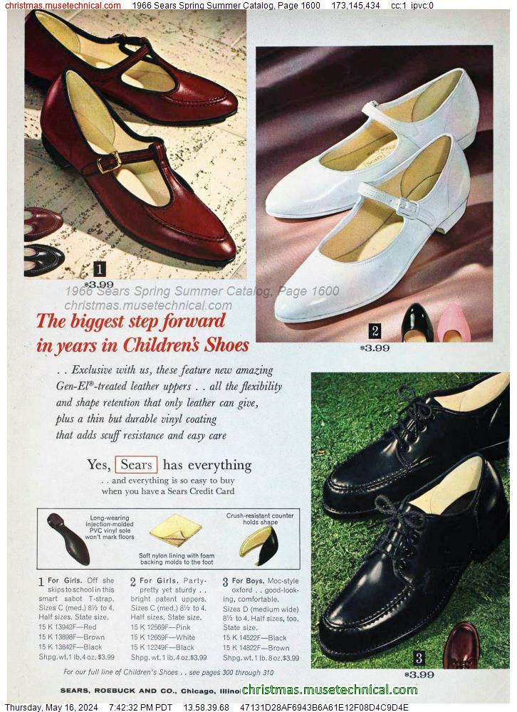 1966 Sears Spring Summer Catalog, Page 1600