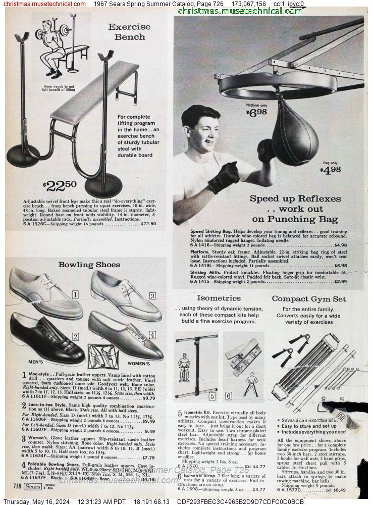 1967 Sears Spring Summer Catalog, Page 726