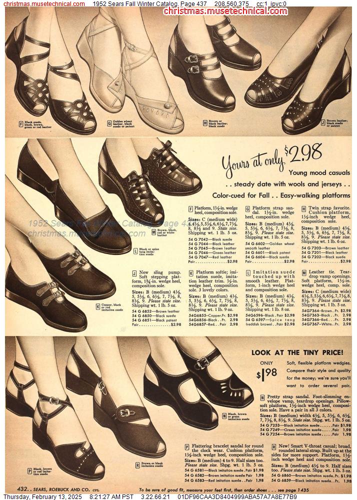 1952 Sears Fall Winter Catalog, Page 437