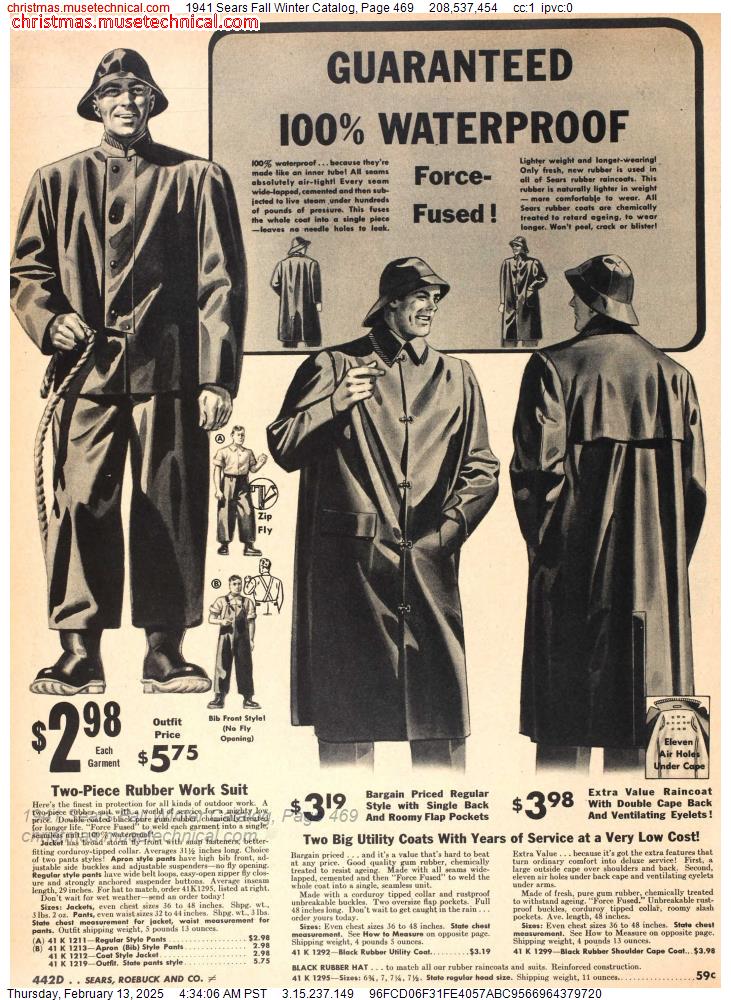 1941 Sears Fall Winter Catalog, Page 469