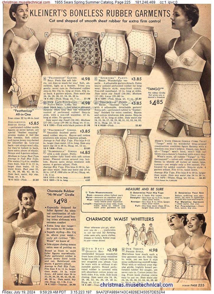 1955 Sears Spring Summer Catalog, Page 225