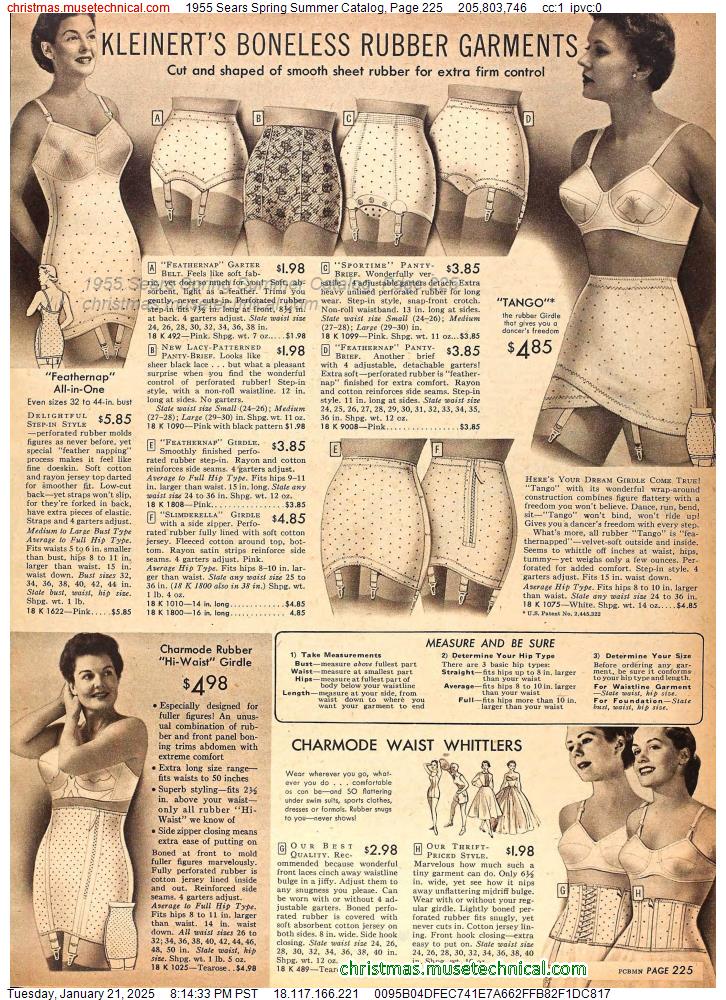 1955 Sears Spring Summer Catalog, Page 225