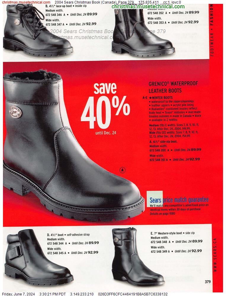 2004 Sears Christmas Book (Canada), Page 379