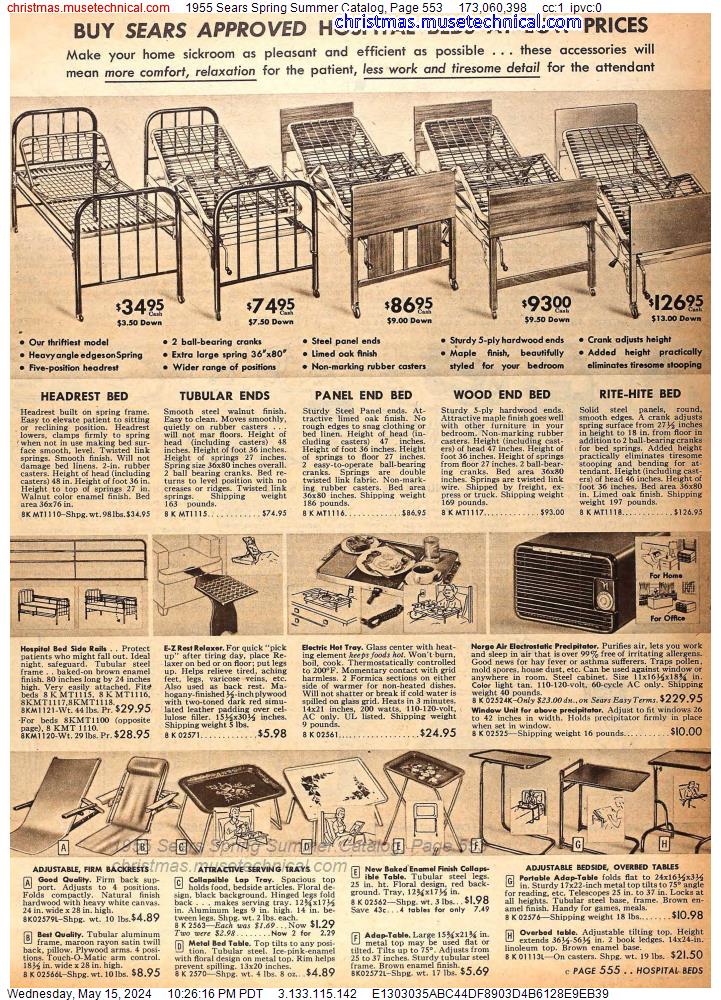 1955 Sears Spring Summer Catalog, Page 553