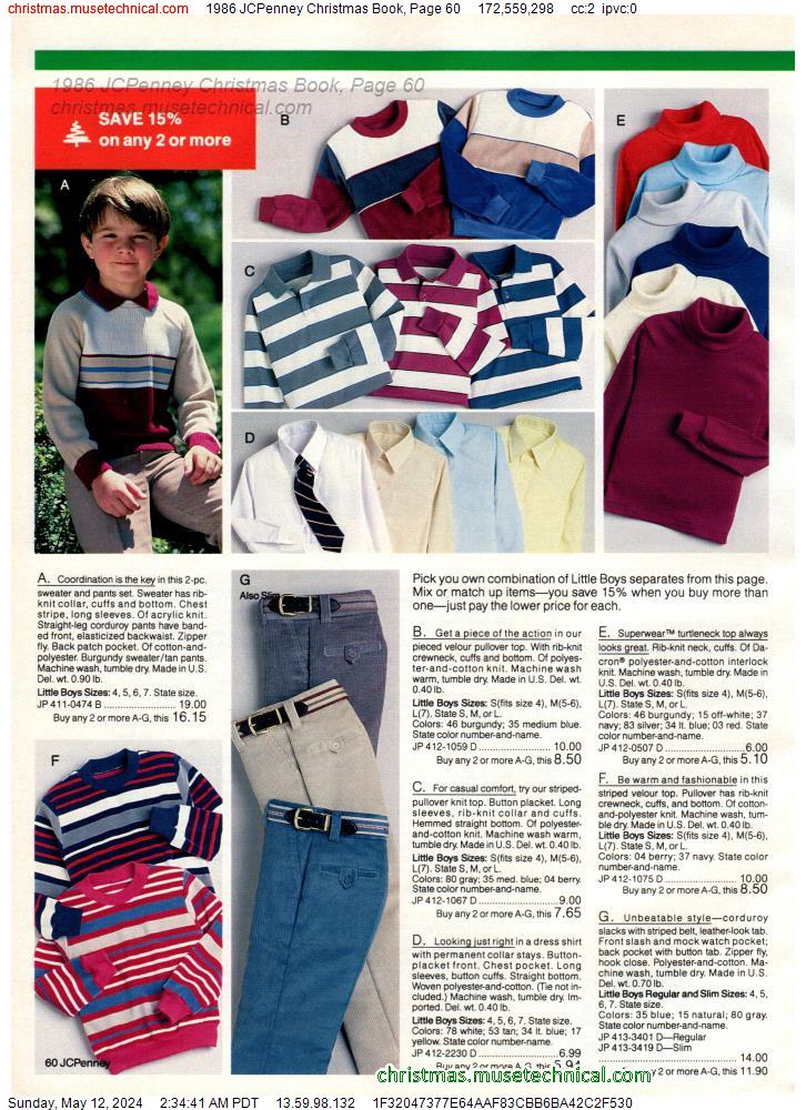 1986 JCPenney Christmas Book, Page 60