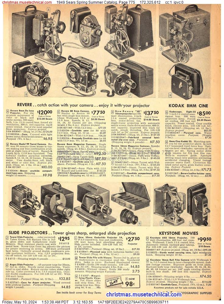 1949 Sears Spring Summer Catalog, Page 775