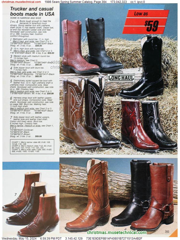 1986 Sears Spring Summer Catalog, Page 384