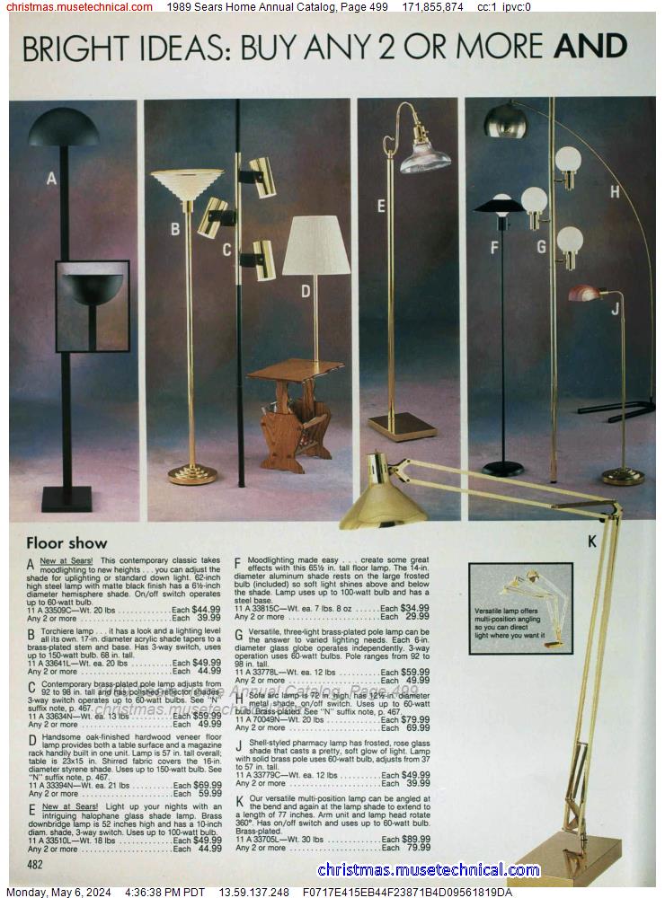 1989 Sears Home Annual Catalog, Page 499