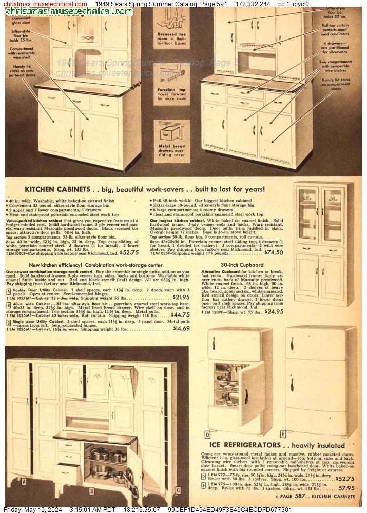 1949 Sears Spring Summer Catalog, Page 591