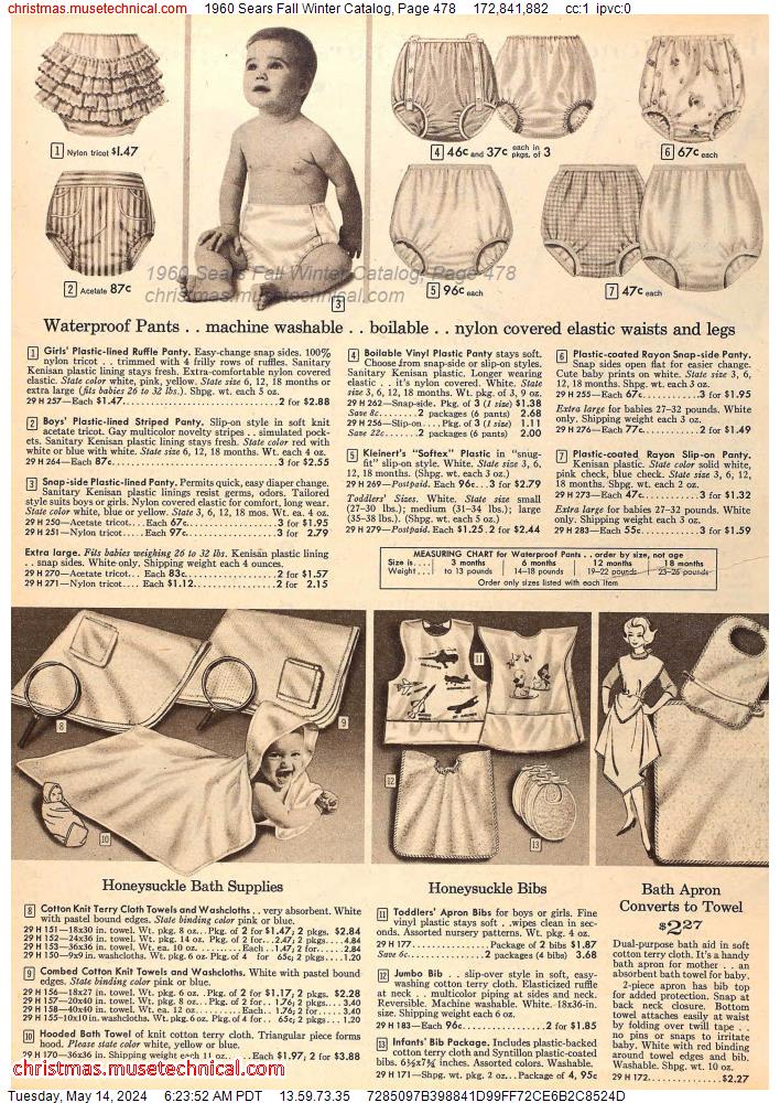 1960 Sears Fall Winter Catalog, Page 478