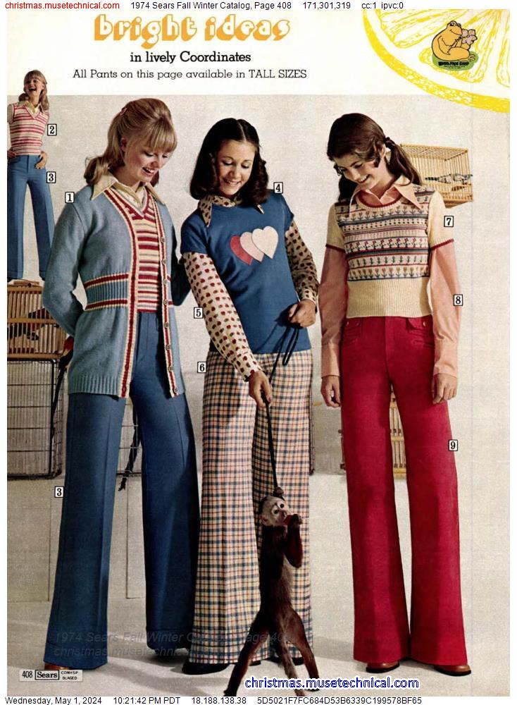 1974 Sears Fall Winter Catalog, Page 408