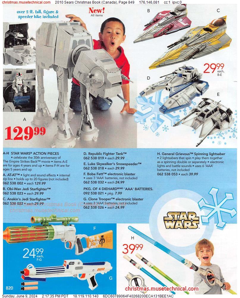 2010 Sears Christmas Book (Canada), Page 849