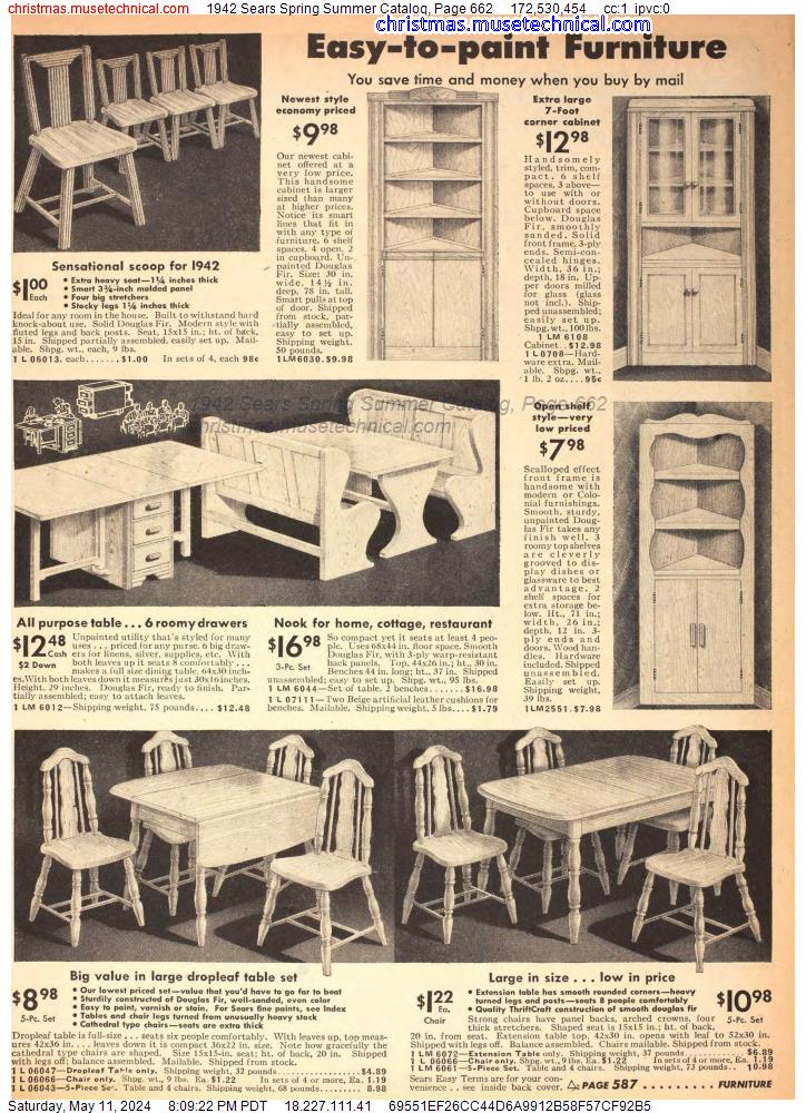 1942 Sears Spring Summer Catalog, Page 662