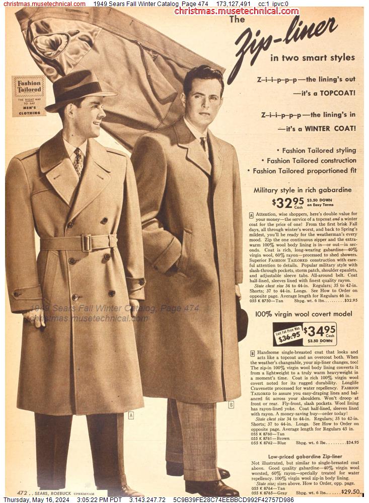 1949 Sears Fall Winter Catalog, Page 474