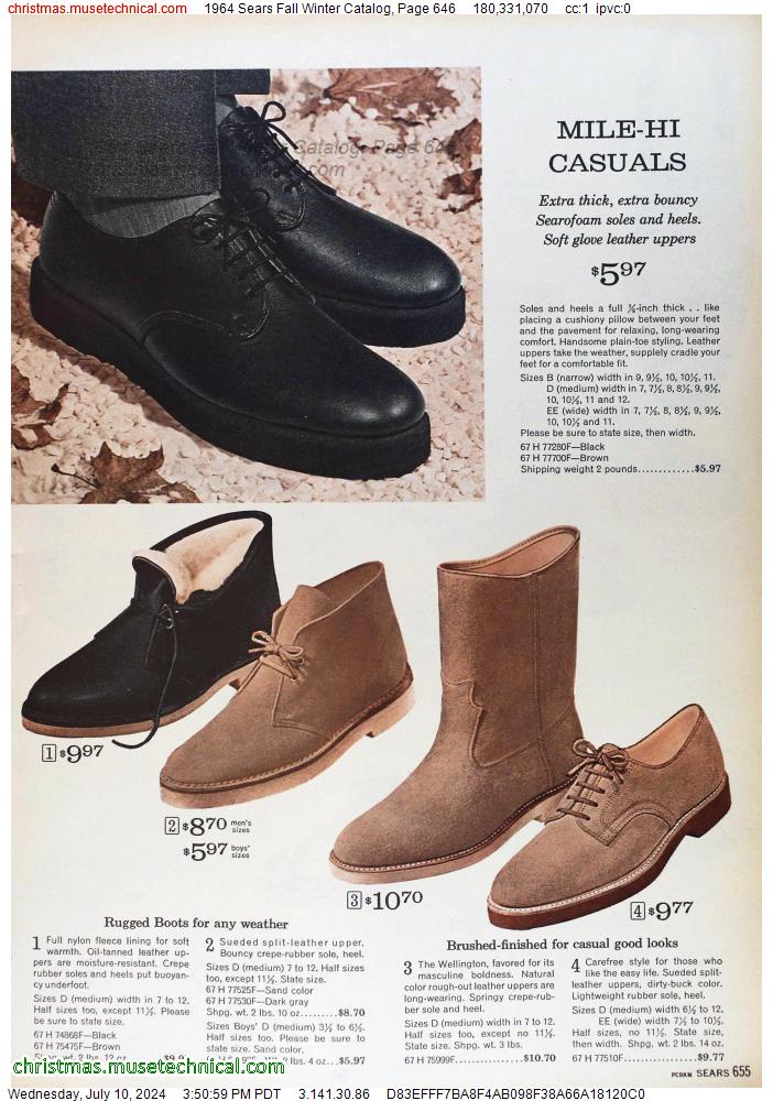 1964 Sears Fall Winter Catalog, Page 646