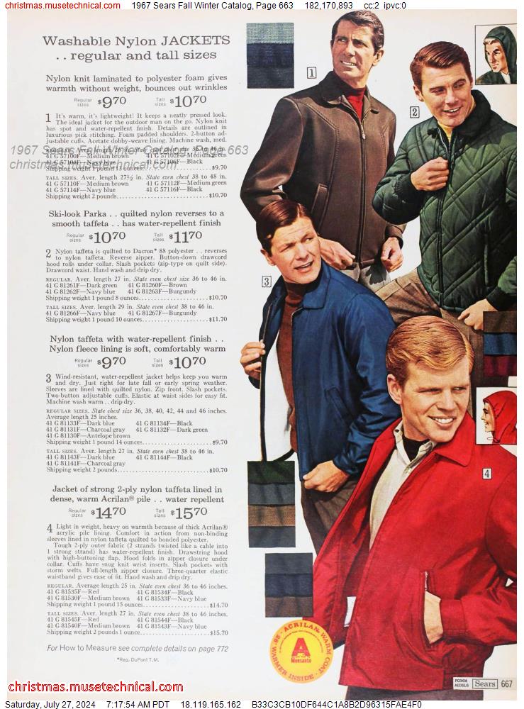 1967 Sears Fall Winter Catalog, Page 663