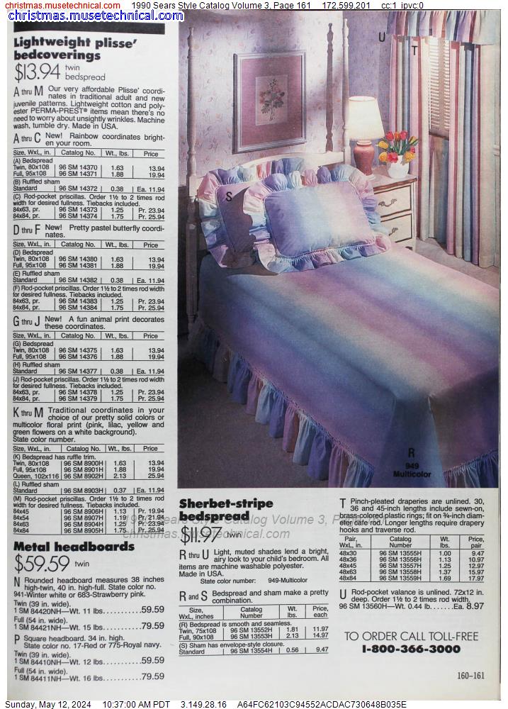 1990 Sears Style Catalog Volume 3, Page 161