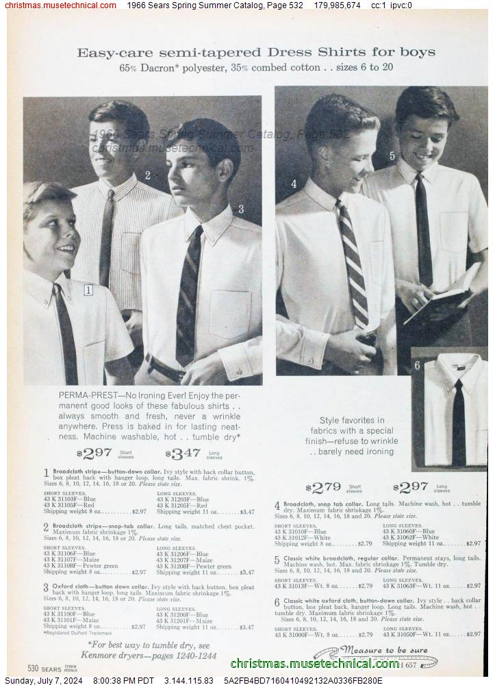 1966 Sears Spring Summer Catalog, Page 532