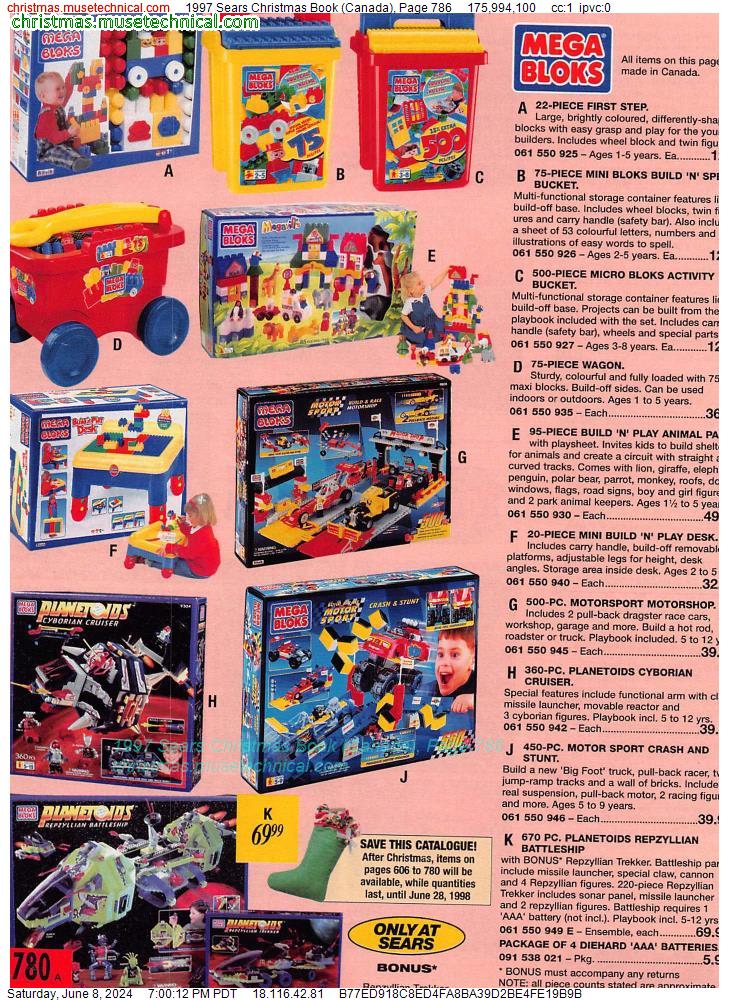1997 Sears Christmas Book (Canada), Page 786