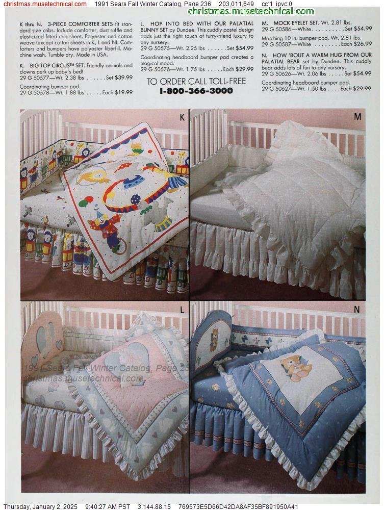 1991 Sears Fall Winter Catalog, Page 236