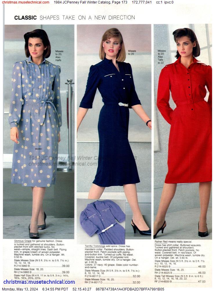 1984 JCPenney Fall Winter Catalog, Page 173