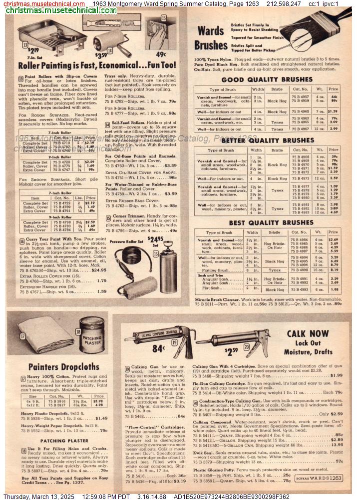 1963 Montgomery Ward Spring Summer Catalog, Page 1263