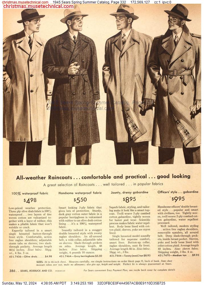 1945 Sears Spring Summer Catalog, Page 332