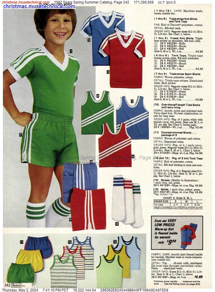 1982 Sears Spring Summer Catalog, Page 342